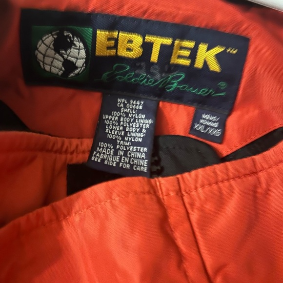 Eddie Bauer EBTEK Jacket Anorak Mens Sz XXL Red & Black Vintage Hood Zip - Picture 4 of 6